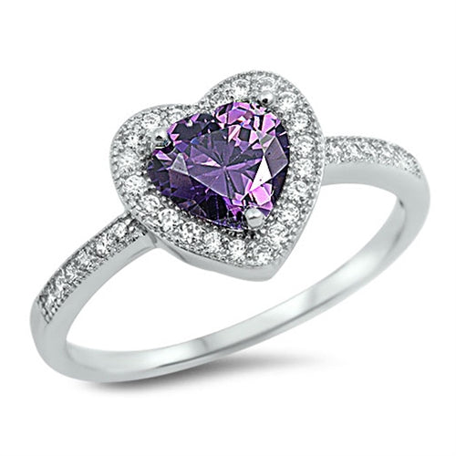 Anillo Corazón Plata 925 Amesthy