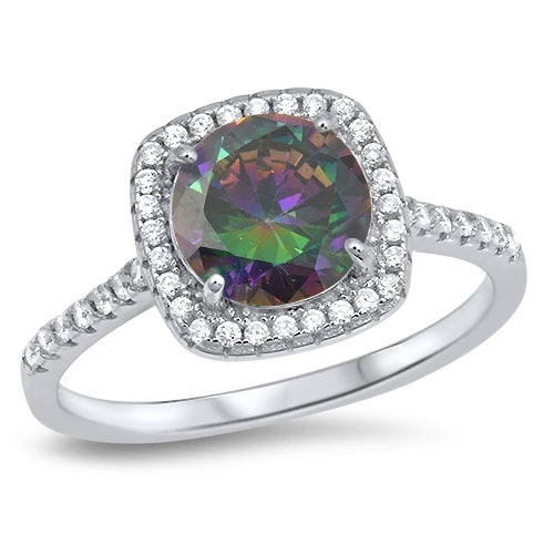 Anillo Rainbow Topaz Plata 925