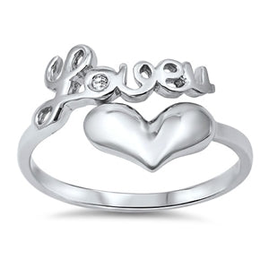 Anillo Love Corazón Plata 925