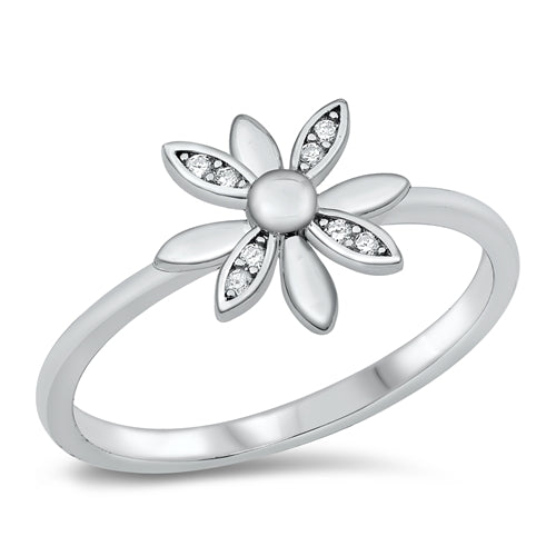 Anillo Flor Movible Plata 925