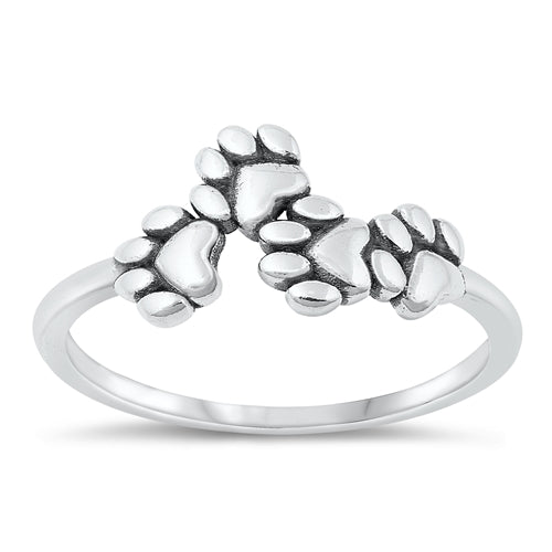 Anillo 4 Paws Plata 925