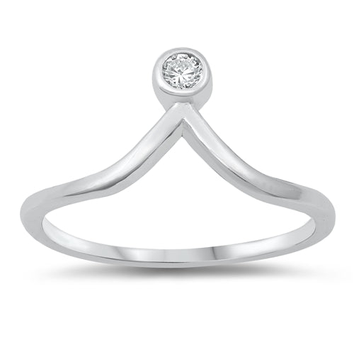 Anillo Shape V Plata 925