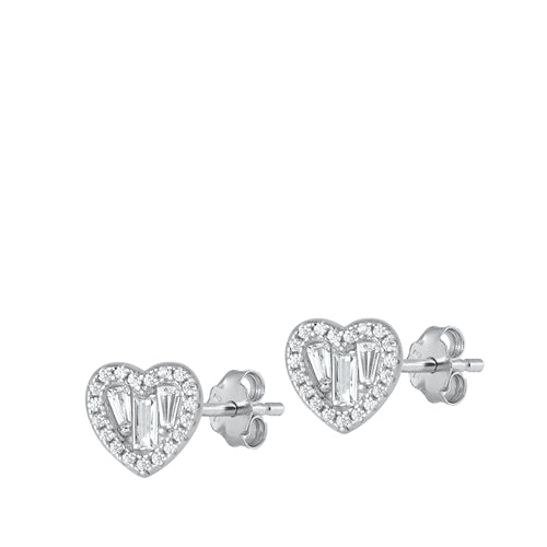 Earrings Heart Plata 925