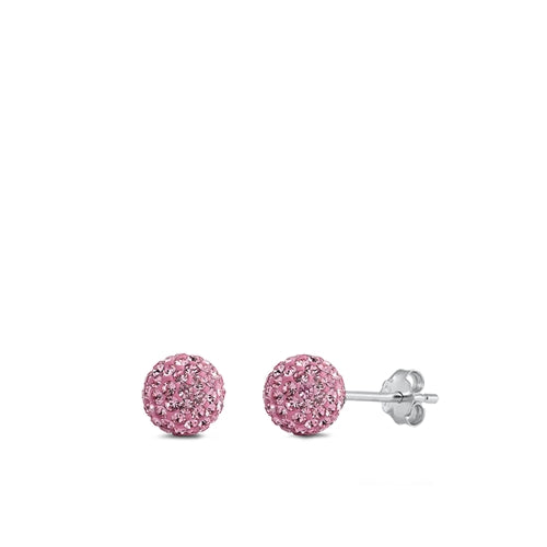 Crystal Ball Earrings Plata 925