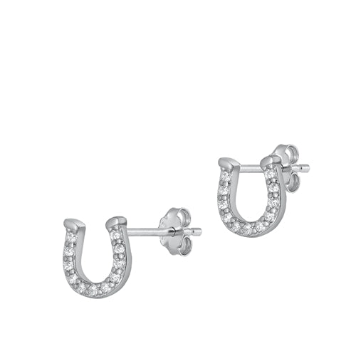 Horseshoe Earrings Plata 925