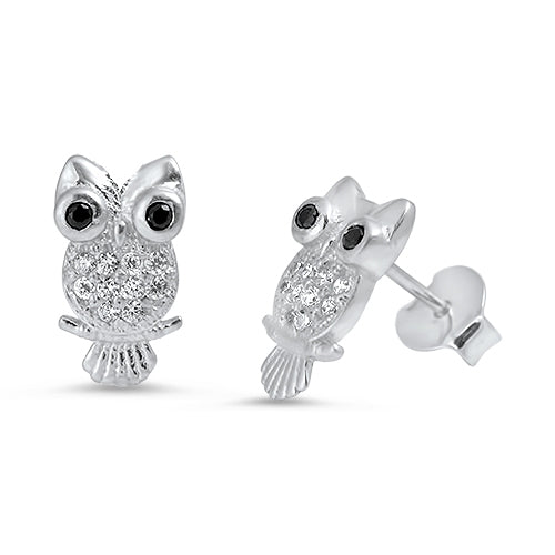 Earrings Owl Plata 925