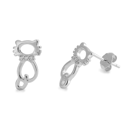 Earrings Cat Plata 925