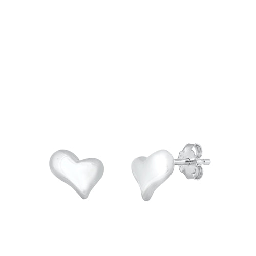 Earrings Heart Plata 925