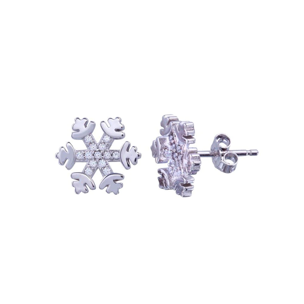 Snow Flakes Earrings Plata 925