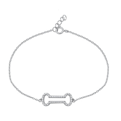 Bracelet Dog Bone Plata 925