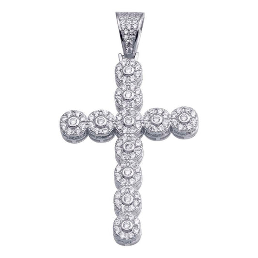 Cross Hip Hop Pendant Plata 925